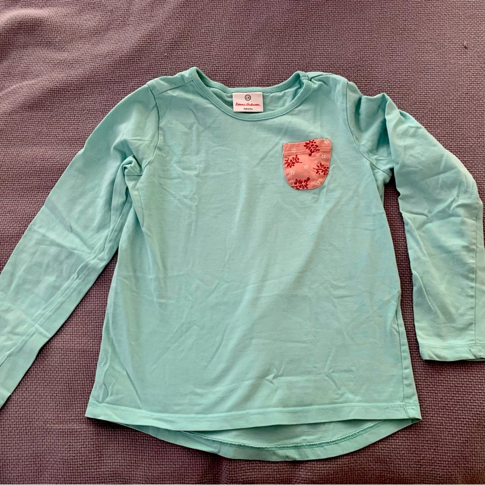 Hanna Andersson girls long sleeve t-shirt sz 130cm / 8 yrs